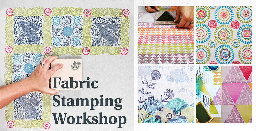 Noolibird Fabric Stamping Workshop in Brighton