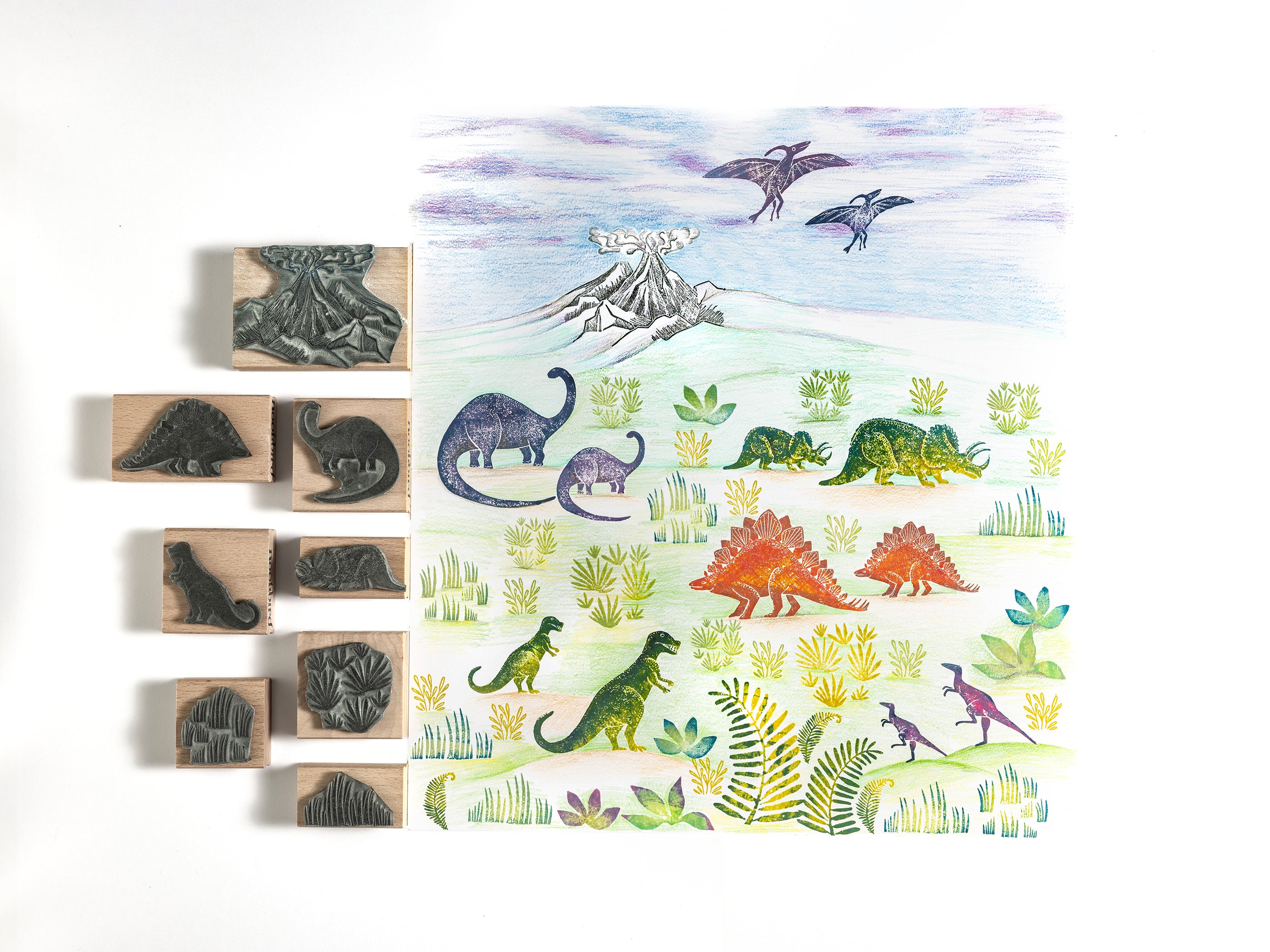 Dinosaurs Stamps Rubber Stamps Dinosaurs Craft Gift for boys Diplodocus Stamp Tyrannosaurus rex stamp Stegosaurus Stamp