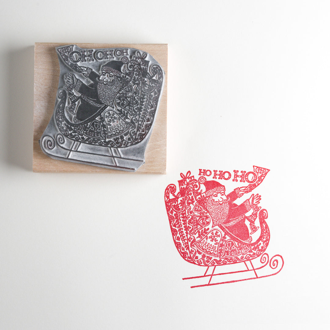 Father Christmas Rubber Stamp - Noolibird