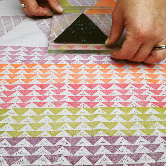 Fabric Stamping Workshop in Brighton - Noolibird