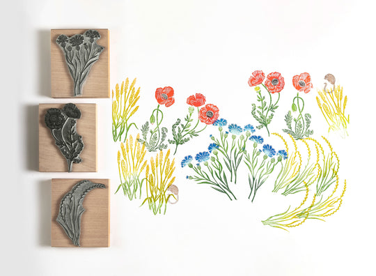 Summer Meadow Rubber Stamp Collection - Noolibird