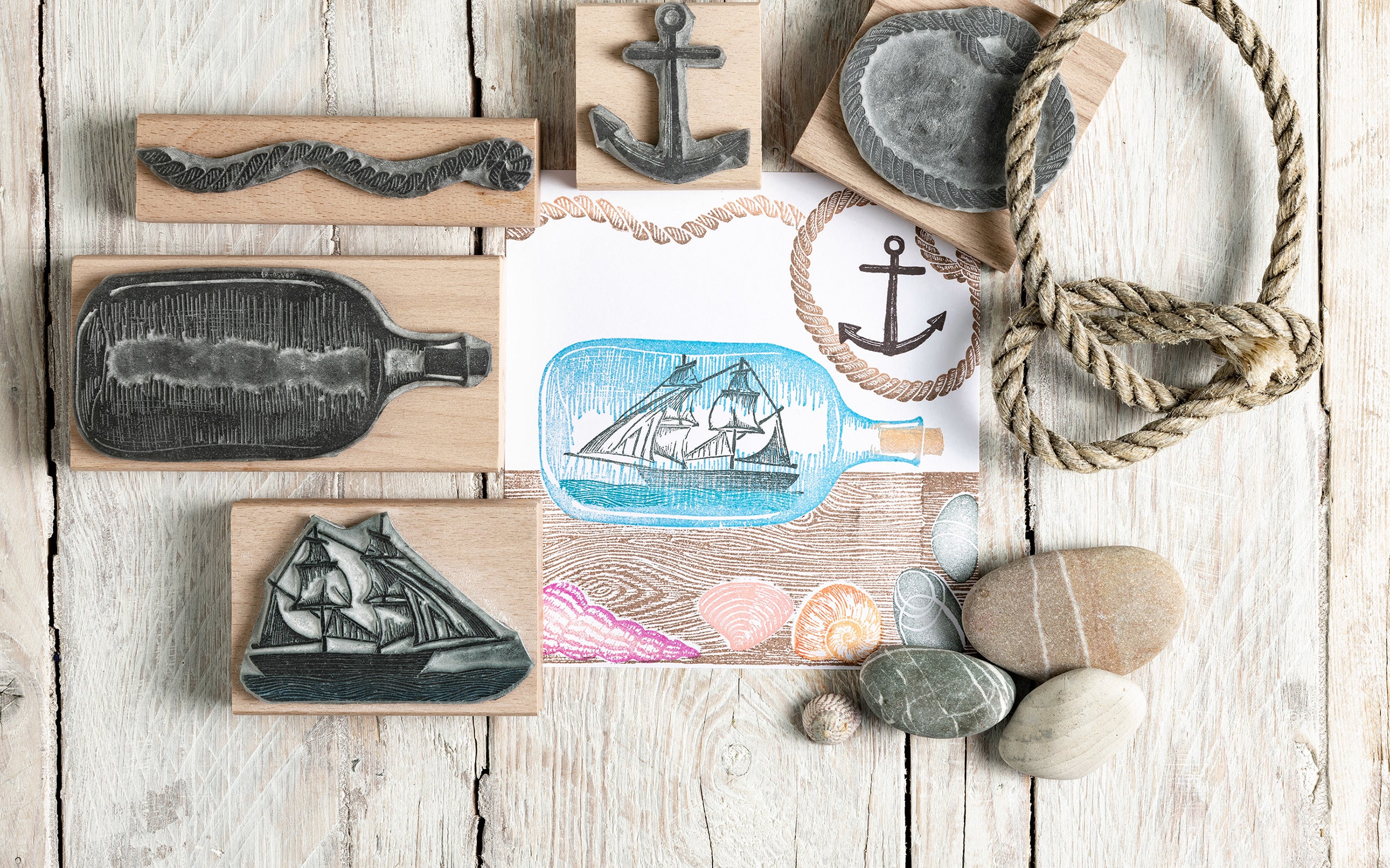 Ocean Rubber Stamps, Sea Stamps, Summer Cardmaking Stamps, Travel Journalling, sea life rubber stamps,seashell rubber stamp seashell stamp beach themed  sea rubber stamp