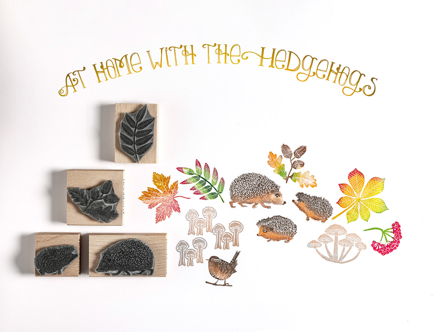 craft rubber stamp, stamps for card making, hedgehog stamp collection
