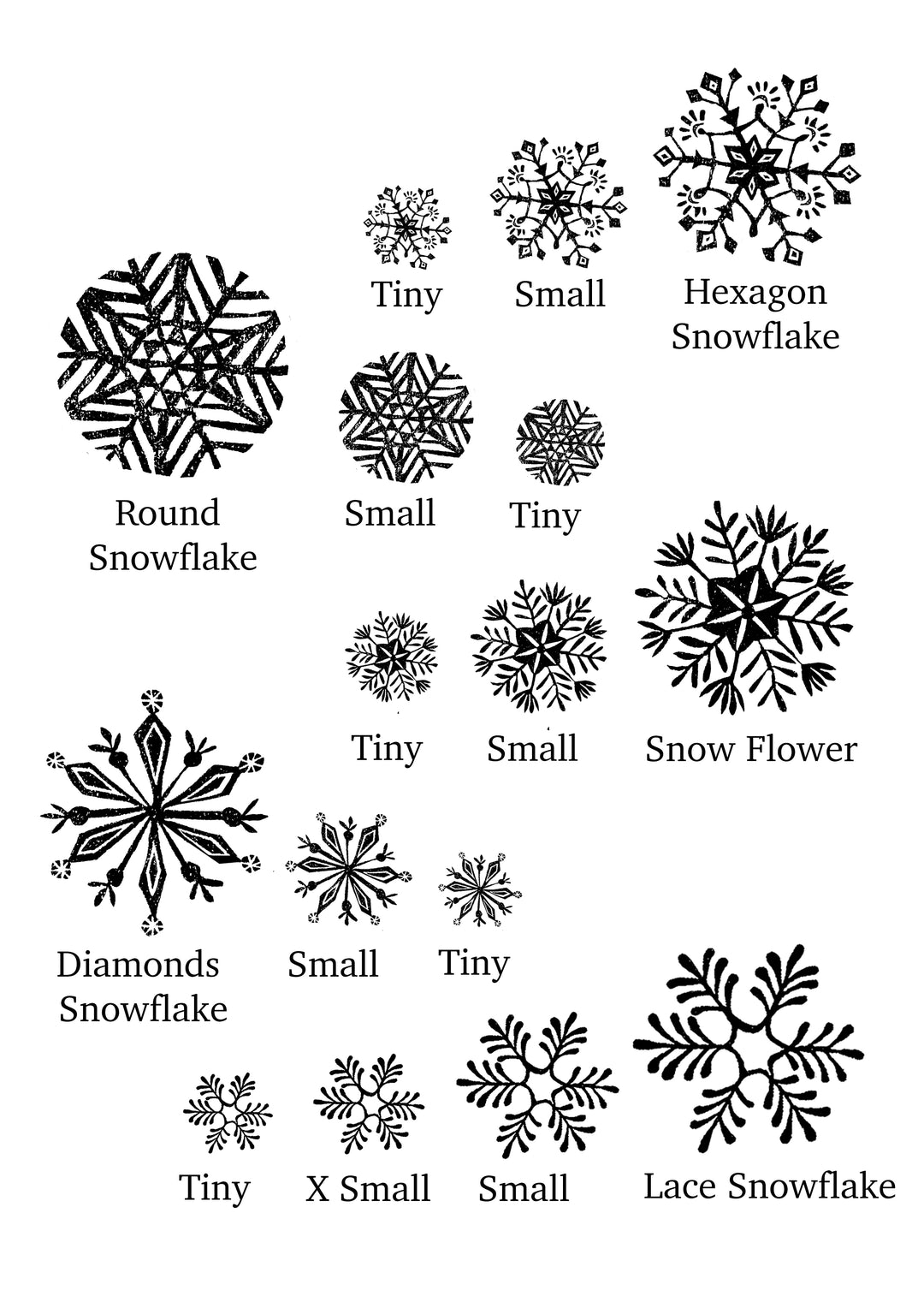 Snowflake Tree and Snowflakes - Noolibird