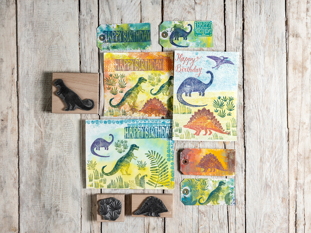 Dinosaurs Stamps, Rubber Stamps Dinosaurs, Craft Gift  for boys, Diplodocus Stamp, Tyrannosaurus rex stamp, Stegosaurus Stamp. - Noolibird