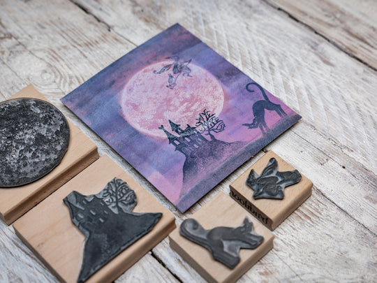 Halloween Stamps for Paper Craft and Card making Halloween Craft Gift, DIY Halloween Craft for Kids