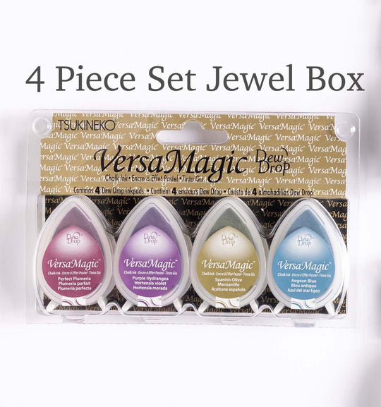 VersaMagic Ink pad 4 Piece Set Jewel Box, Seashore and Southwest, ink pads for