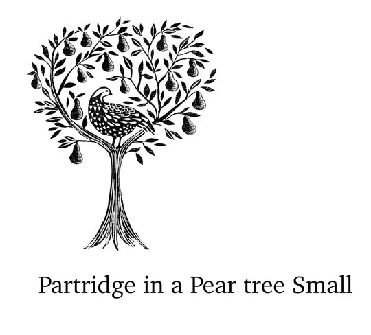 Partridge in a Pear Tree Stamp, Stamp for Christmas Card making, Christmas Craft, DIY Christmas Card Stamp