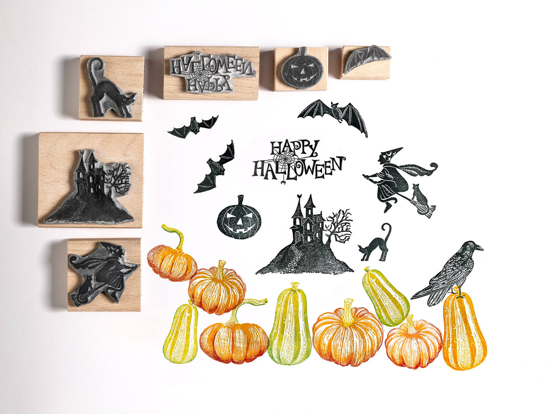 Halloween Stamps for Paper Craft and Card making Halloween Craft Gift, DIY Halloween Craft for Kids