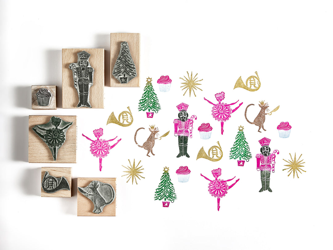 nutcracker christmas rubber stamp | stamps for christmas card making | noolibird