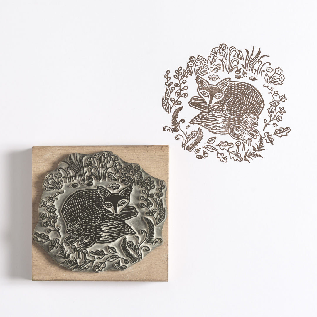 Foxy in the Forest Rubber Stamp - Noolibird