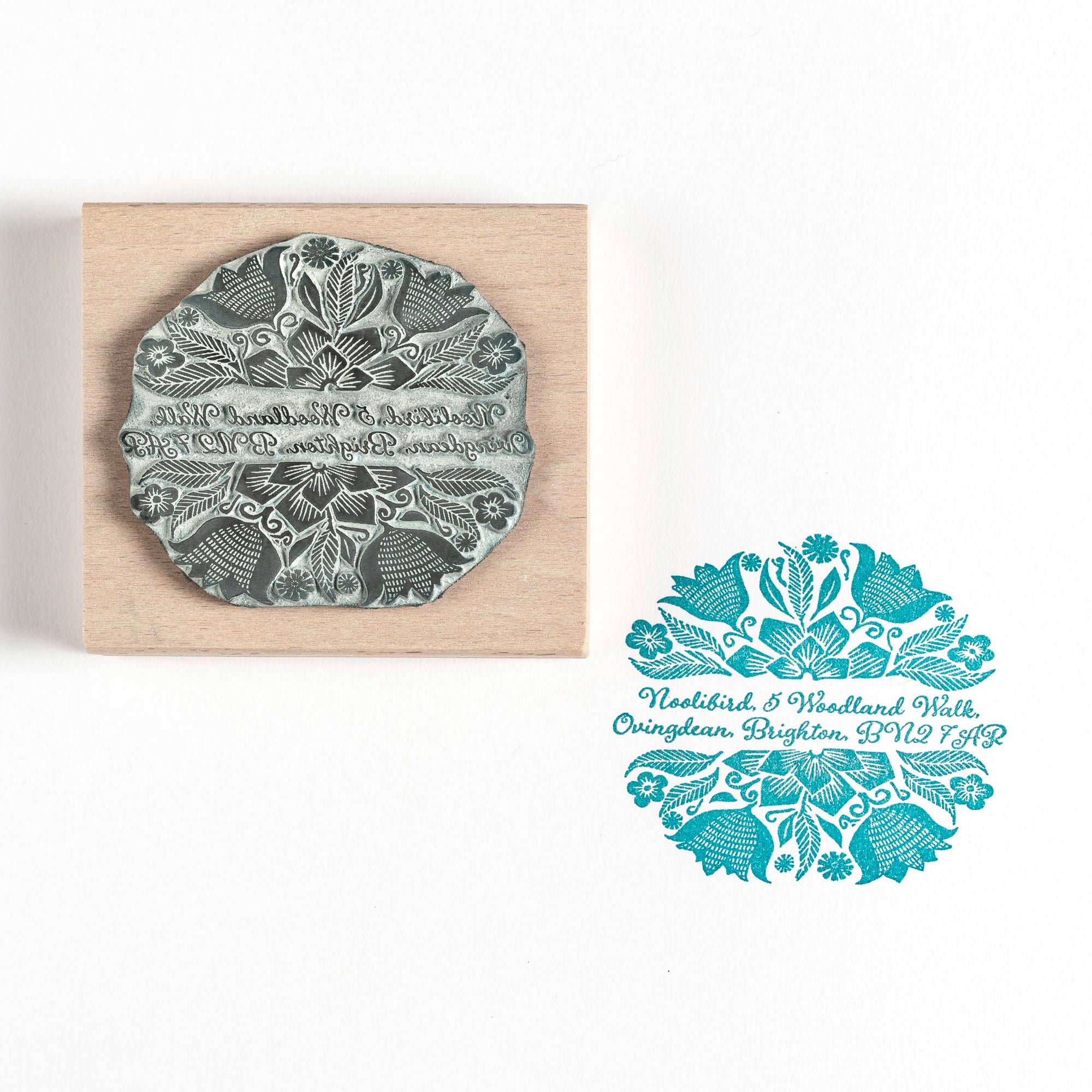 Mexican Flowers Decorative Stamp Personalised Custom Stamp