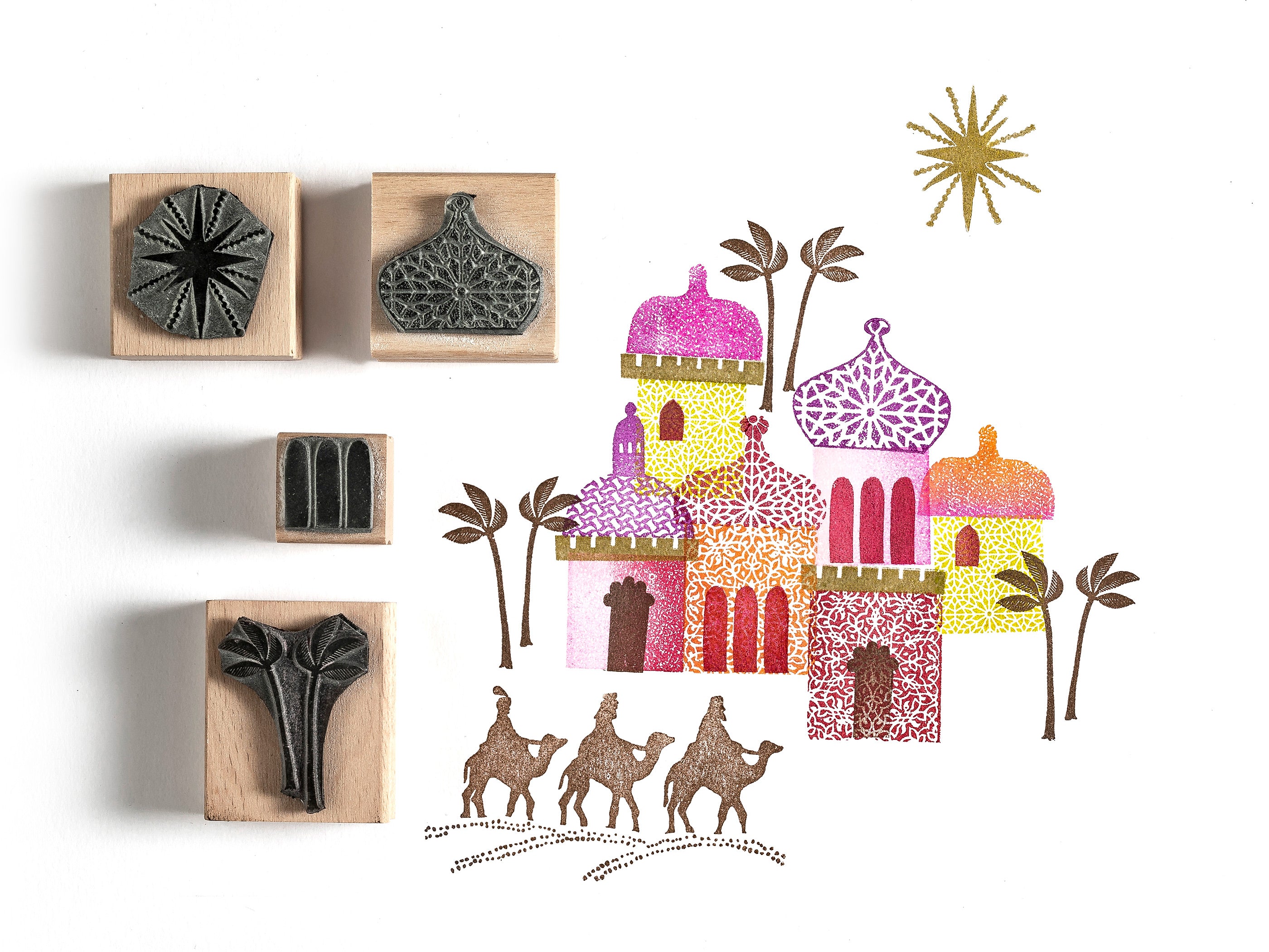 O' Little Town Christmas Rubber Stamp - Noolibird