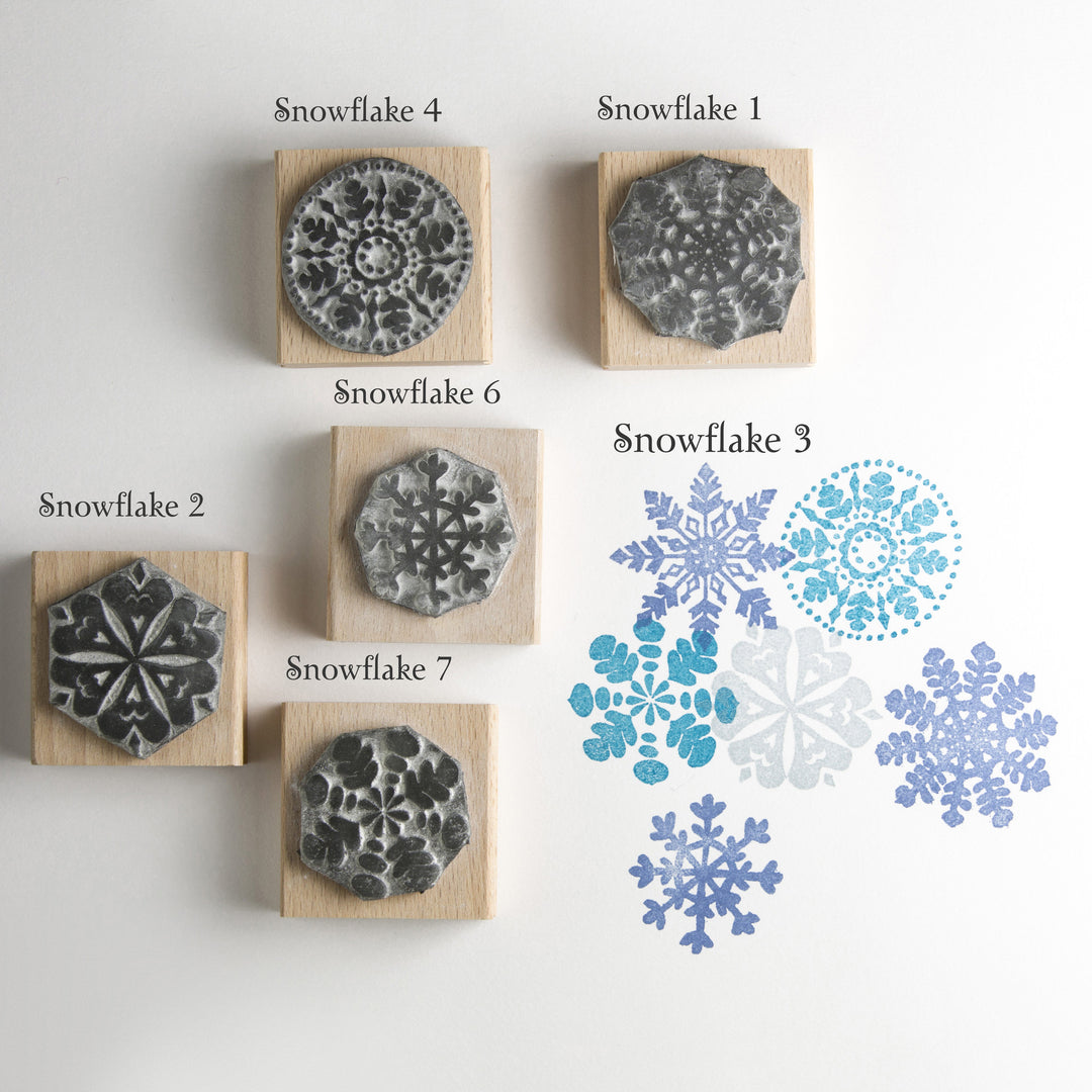 Christmas Snowflake Stamps - Noolibird